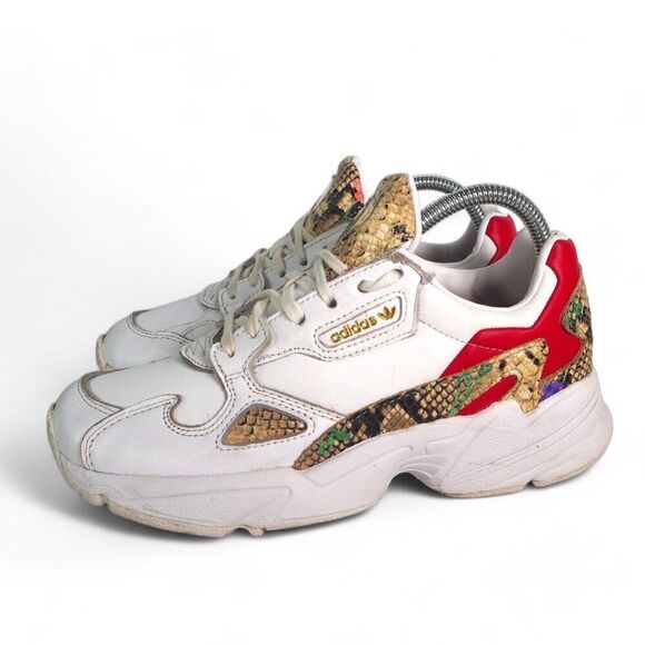 Adidas Falcon 'Snakeskin Print' Casual Fashion Sneakers FV3083 Women's 6.5 - Picture 2 of 11